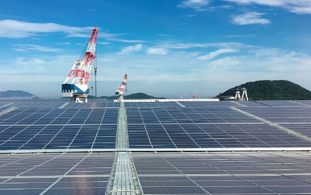 啟動(dòng)全球最大19MW的造船所大規(guī)模太陽能發(fā)電站